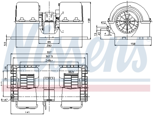NISSENS 87132 for VOLVO