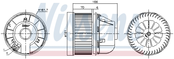 NISSENS Kabineblæser 87490 for FORD