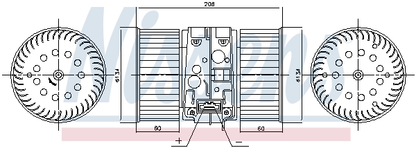 NISSENS Kabineblæser 87448 for VAUXHALL RENAULT NISSAN