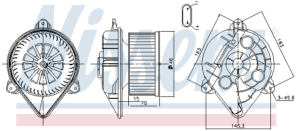 NISSENS Kabineblæser 87265 for VAUXHALL