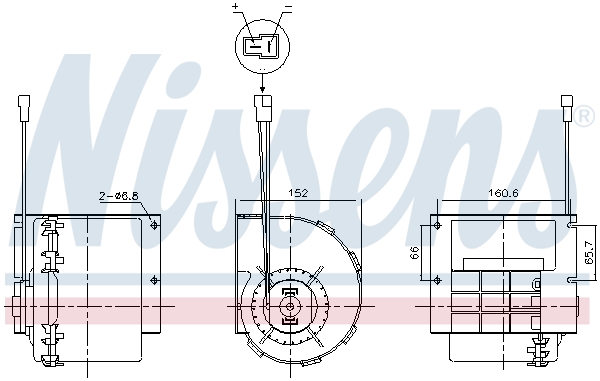 NISSENS Kabineblæser 87613 for MERCEDES-BENZ