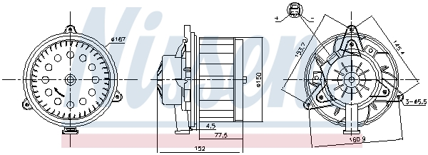 NISSENS Kabineblæser 87618 for OPEL CHEVROLET