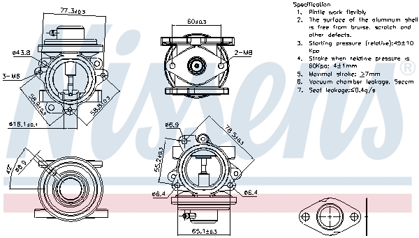 NISSENS EGR-ventil 98294 for VW