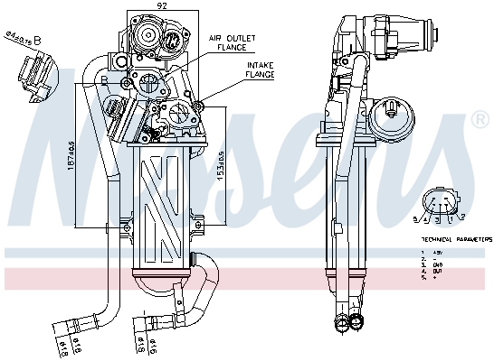 NISSENS EGR-Modul 98375 for VW SEAT
