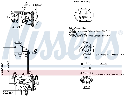 NISSENS EGR-Modul 98359 for VW
