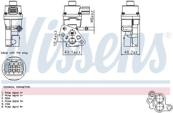 NISSENS EGR-ventil 98365 for MAZDA