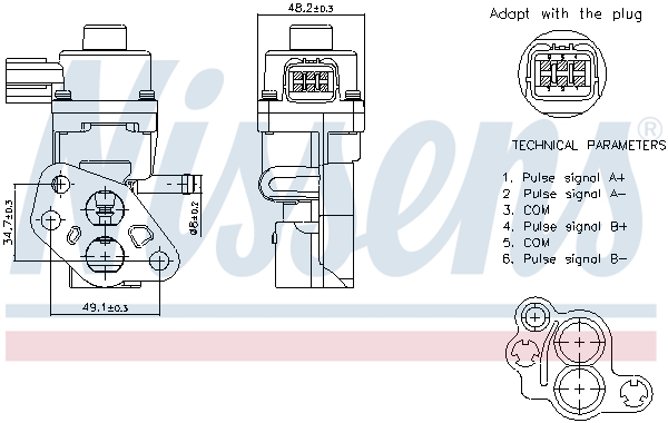 NISSENS EGR-ventil 98341 for VW