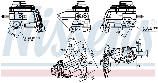 NISSENS EGR-ventil 98348 for VW