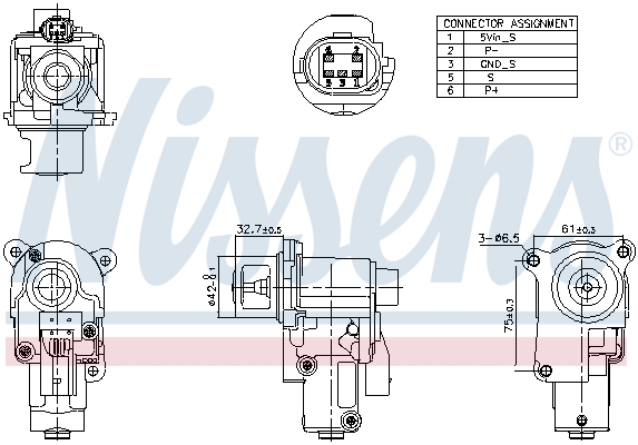 NISSENS EGR-ventil 98174 for VW