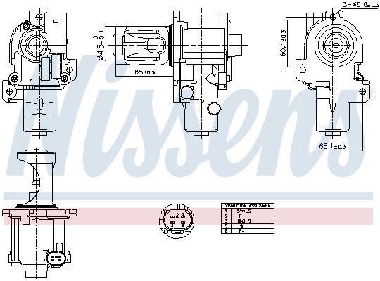 NISSENS EGR-ventil 98216 for VW