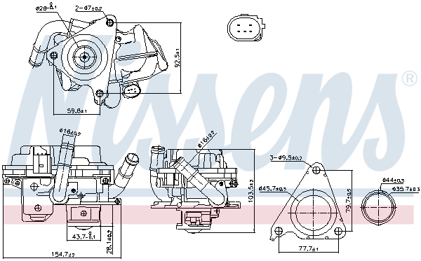 NISSENS EGR-ventil 98379 for VW