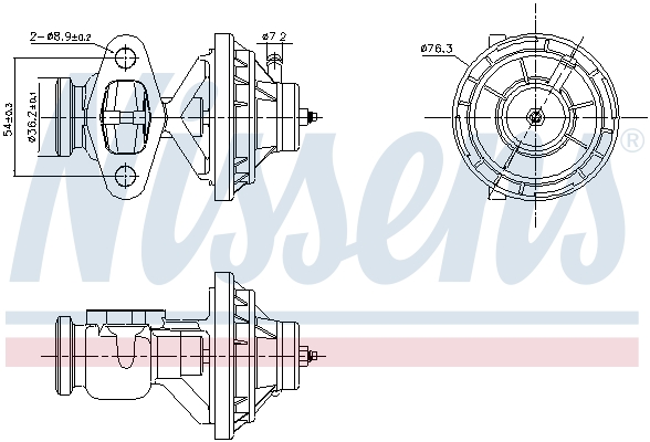 NISSENS EGR-ventil 98390 for VW