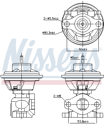 NISSENS EGR-ventil 98479 for KIA