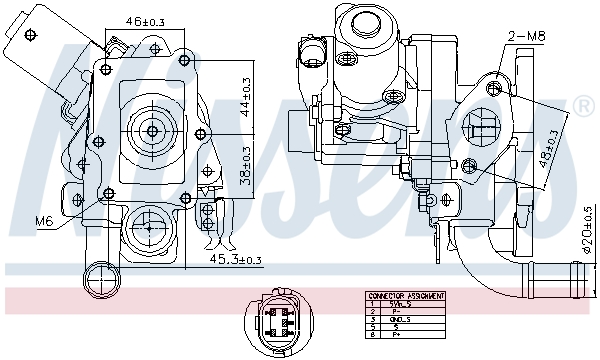 NISSENS EGR-ventil 98514 for KIA