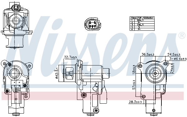 NISSENS EGR-ventil 98552 for VW
