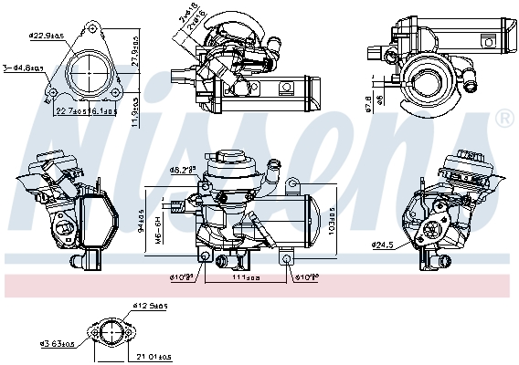 NISSENS EGR-Modul 98566 for VW