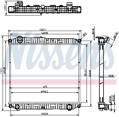 NISSENS 607022 for MERCEDES-BENZ