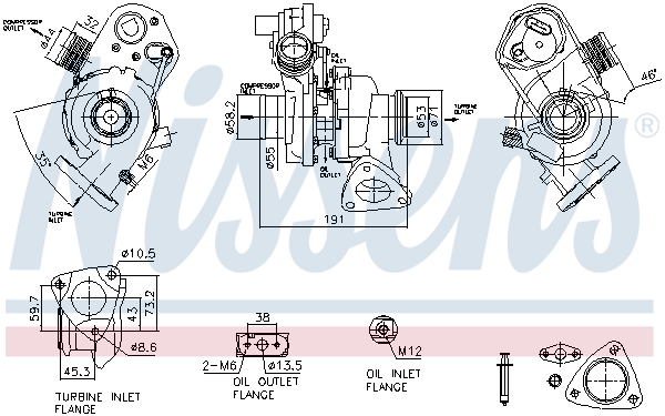 NISSENS Lader, ladesystem 93318 for FORD