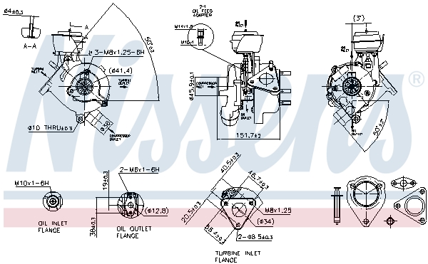 NISSENS Lader, ladesystem 93038 for VW AUDI