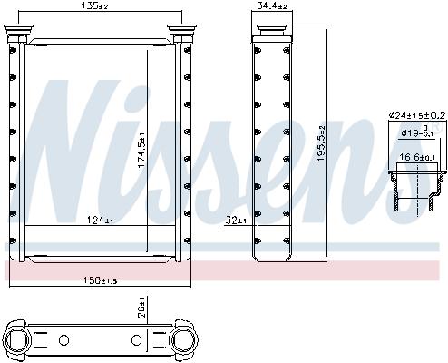 NISSENS Varmeelement, kabinevarme 707413 for TOYOTA