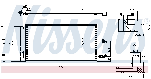 NISSENS Kondensor, klimaanlæg 941403 for VOLVO