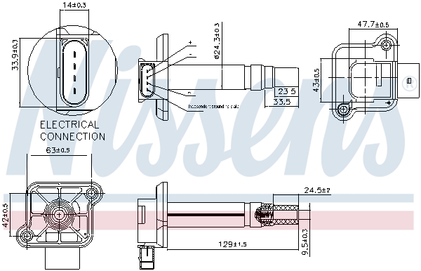 NISSENS Tændspole 966354 for VW AUDI