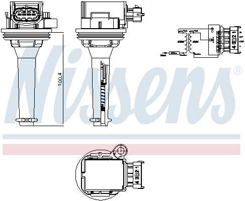 NISSENS Tændspole 966417 for VOLVO
