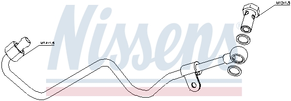 NISSENS Olierør, turbolader 935172 for VW