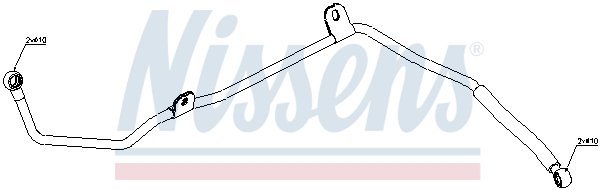 NISSENS Olierør, turbolader 935317 for BMW