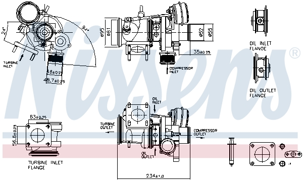 NISSENS Lader, ladesystem 93932 for JEEP LANCIA FIAT