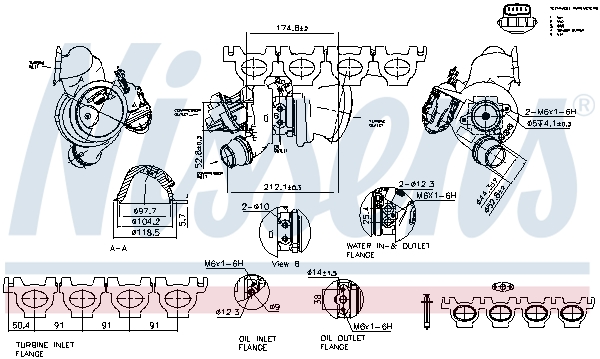 NISSENS Lader, ladesystem 93316 for BMW MINI MITSUBISHI