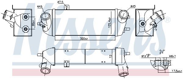 NISSENS Ladeluftkøler 961413 for KIA