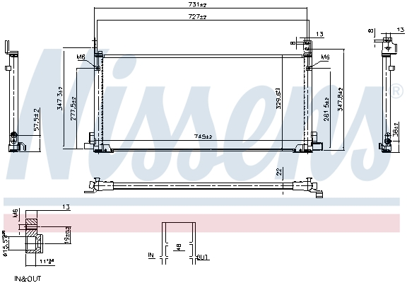 NISSENS Kondensor, klimaanlæg 941351 for TOYOTA