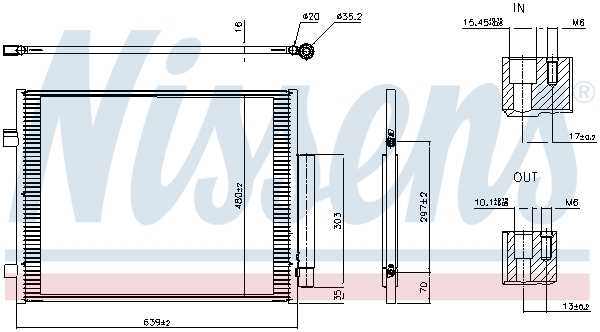 NISSENS Kondensor, klimaanlæg 941524 for ALFA ROMEO