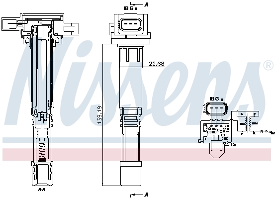 NISSENS Tændspole 966456 for HONDA