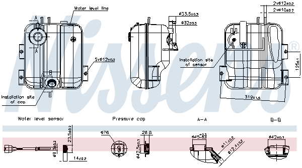 NISSENS 996594 for VOLVO