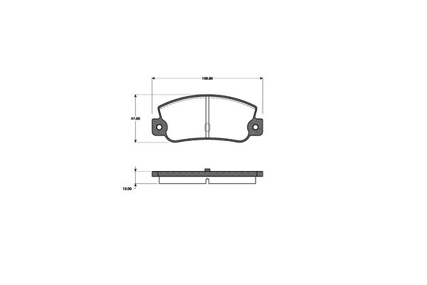 NK Bremseklodser 222329 for FIAT LANCIA