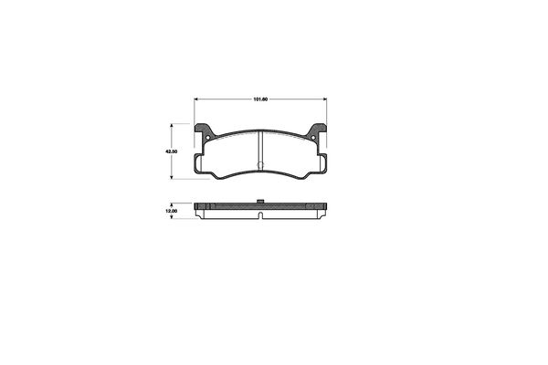 NK Bremseklodser 223215 for DAIHATSU MAZDA