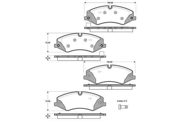 NK Bremseklodser 224032 for LAND ROVER