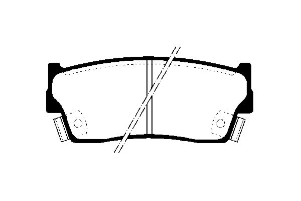 NK Bremseklodser 225204 for SUZUKI SANTANA