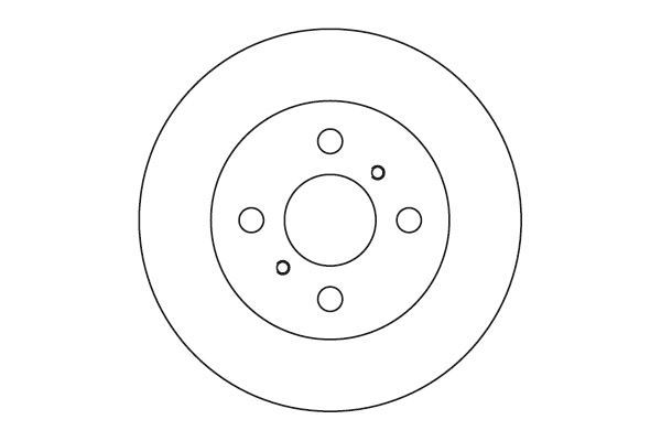 NK Bremseskive 204529 fuld 226mm 11mm for TOYOTA