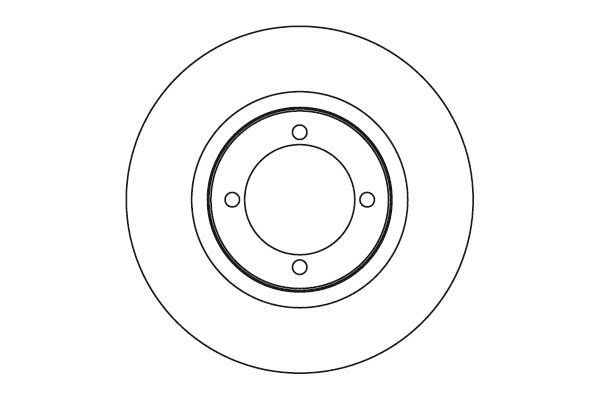 NK Bremseskive 204302 fuld 252mm 9mm for SKODA
