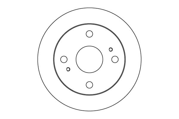 NK Bremseskive 204553 fuld 231mm 10mm for TOYOTA