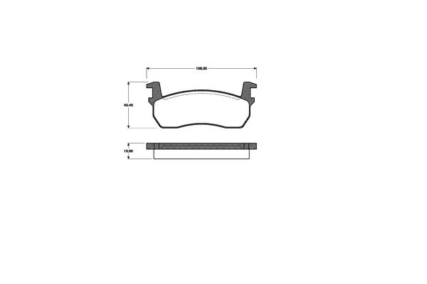 NK Bremseklodser 222204 for NISSAN