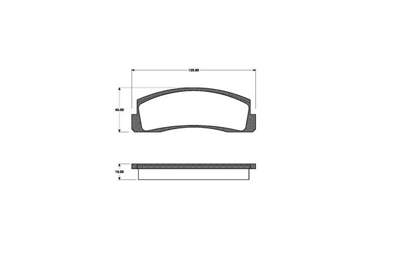 NK Bremseklodser 222310 for LADA CHEVROLET