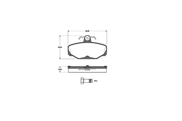 NK Bremseklodser 222517 for FORD PANTHER
