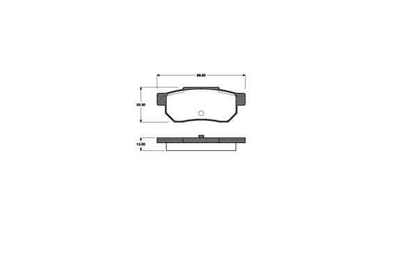 NK Bremseklodser 222608 for HONDA