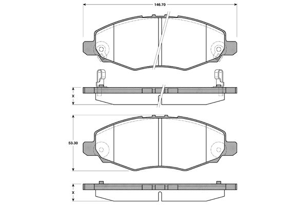 NK Bremseklodser 224590 for TOYOTA