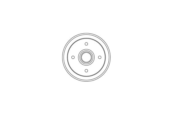 NK Bremsetromle 255004 for DAEWOO