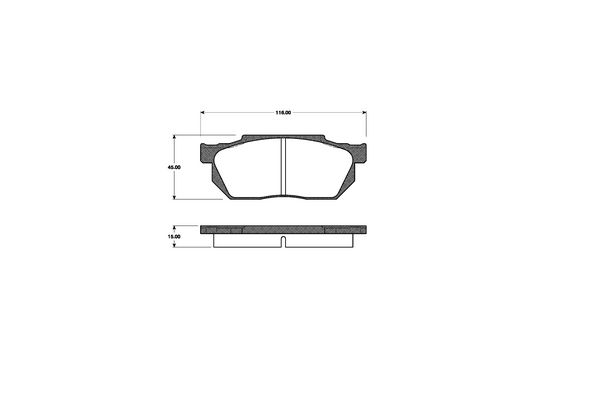 NK Bremseklodser 222609 for HONDA